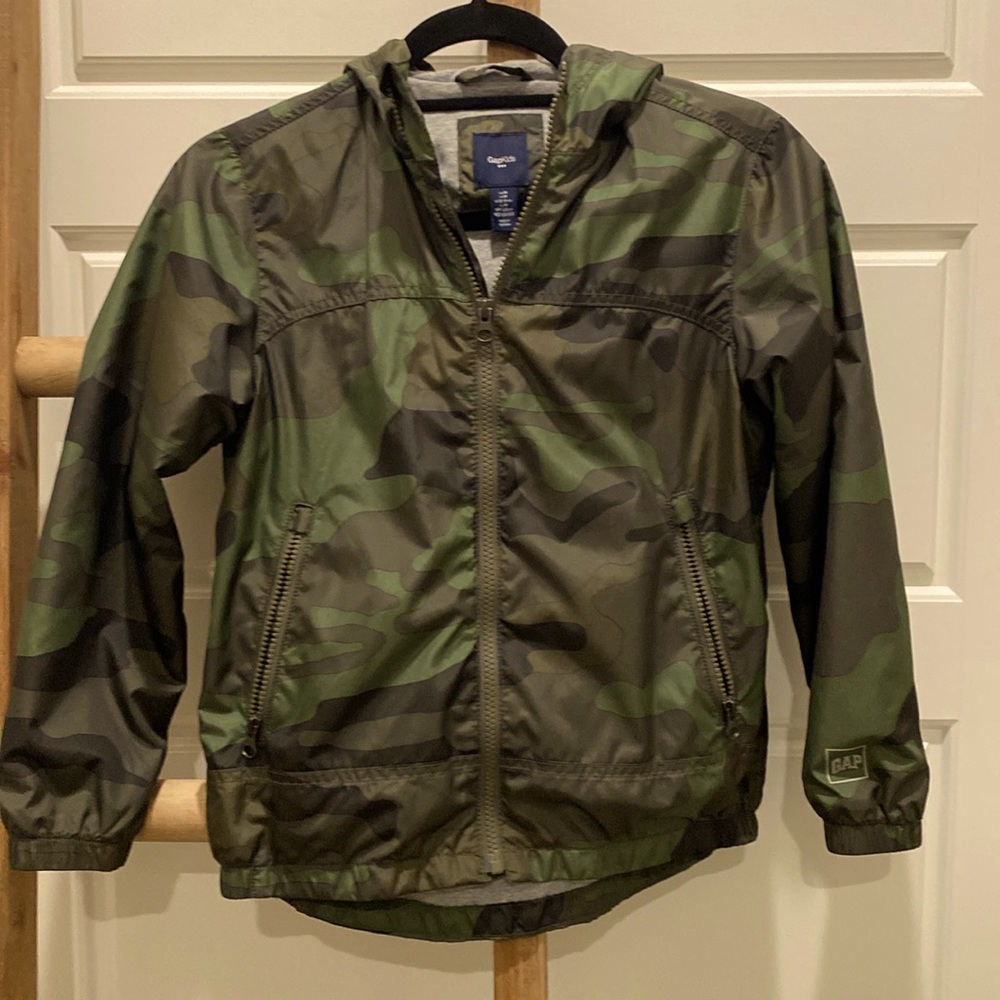 Boys camouflage windbreaker